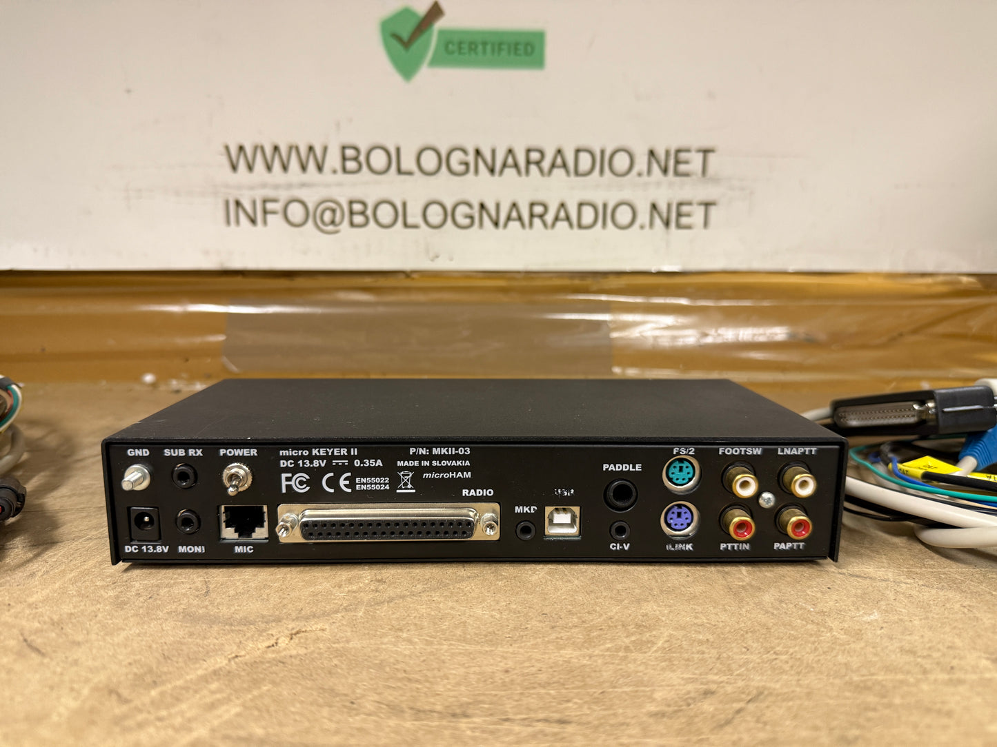 Micro keyer 2 con cavi yaesu e icom