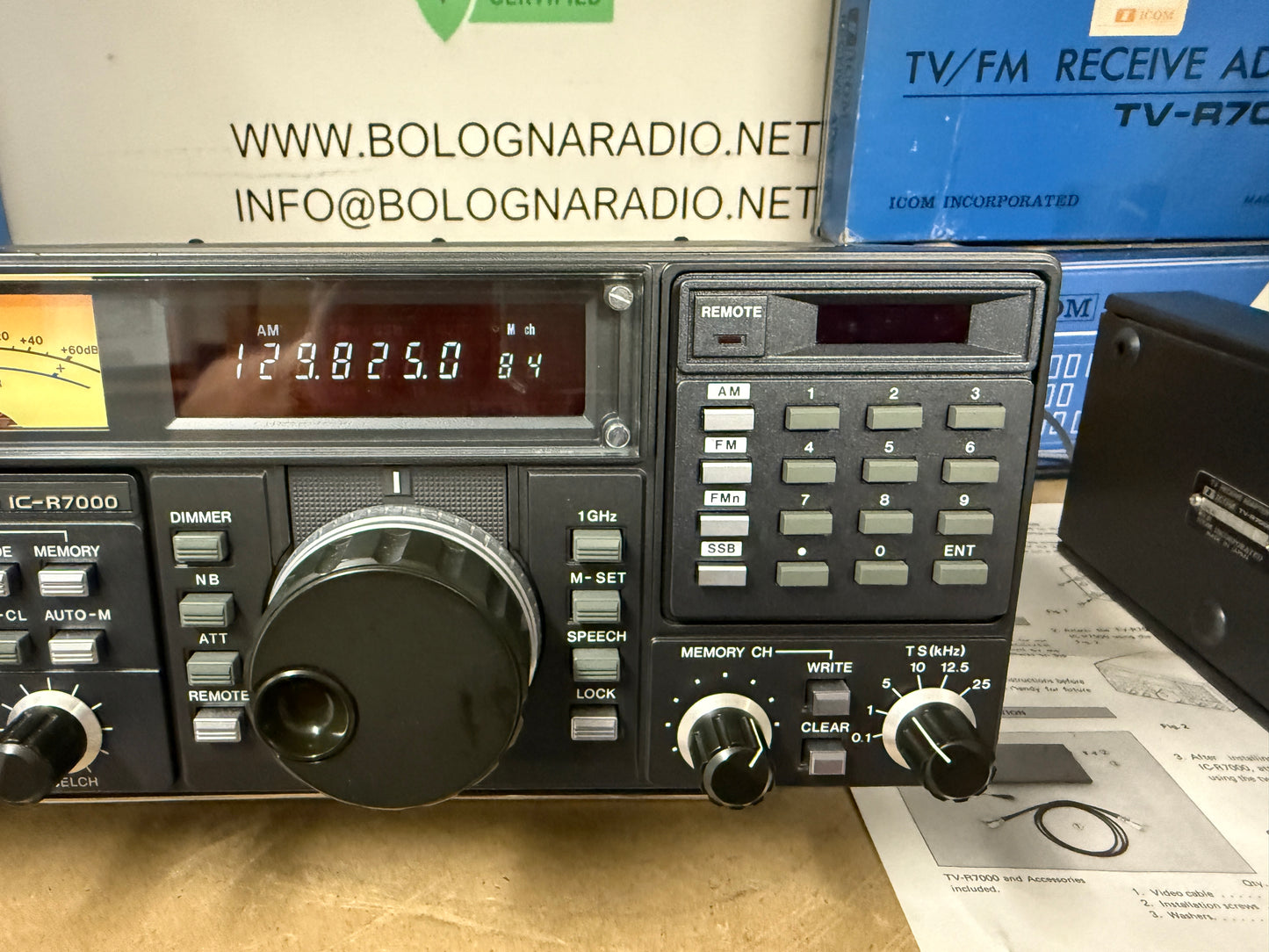 Icom ic r 7000 pari al nuovo + imballo + RC12 + TV R7000 garanzia 12 mesi