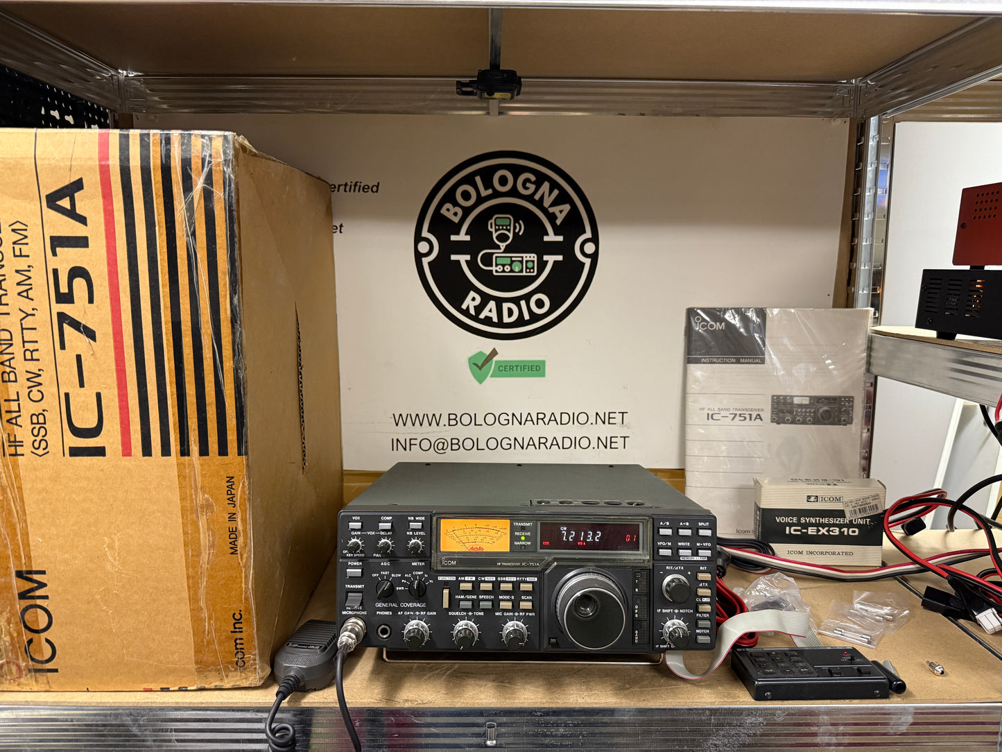 A1 - Icom IC 751 A + ex310 + rc10 + imballo pari al nuovo
