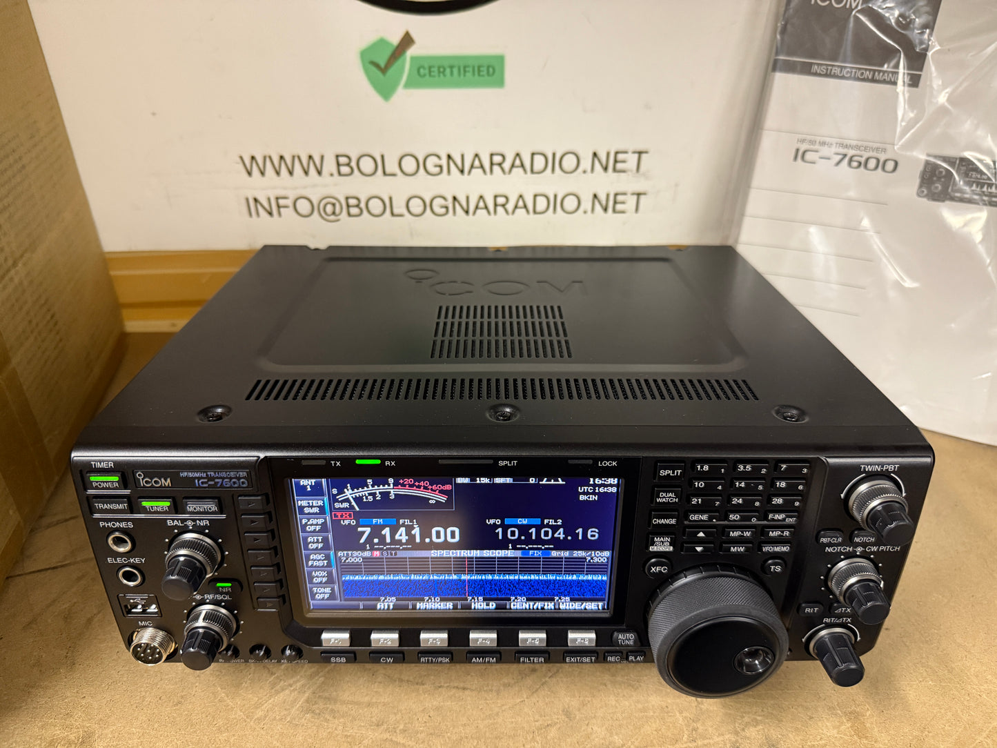 Icom ic 7600 full set pari al nuovo Garanzia 12 Mesi