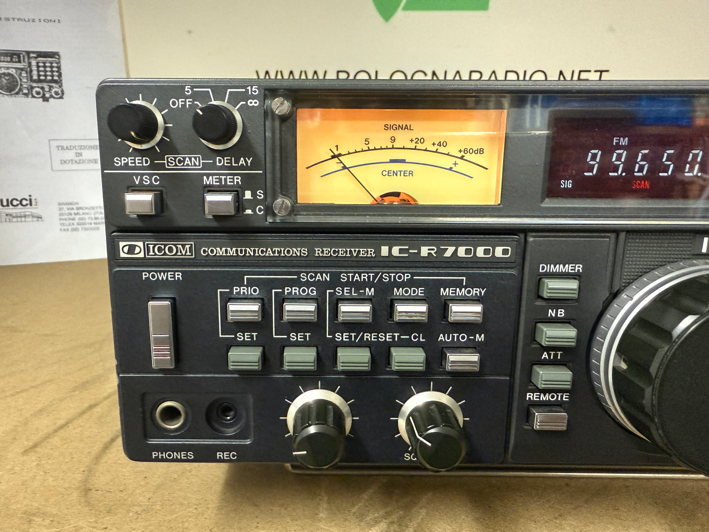Icom ic r7000 perfetta e revisionata garanzia 12 mesi