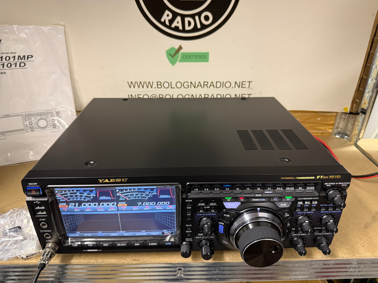Yaesu FTDX 101D pari al nuovo Garanzia 12 mesi full set