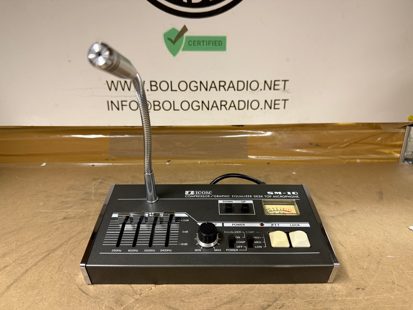 Icom sm 10 microfono con equalizzatore