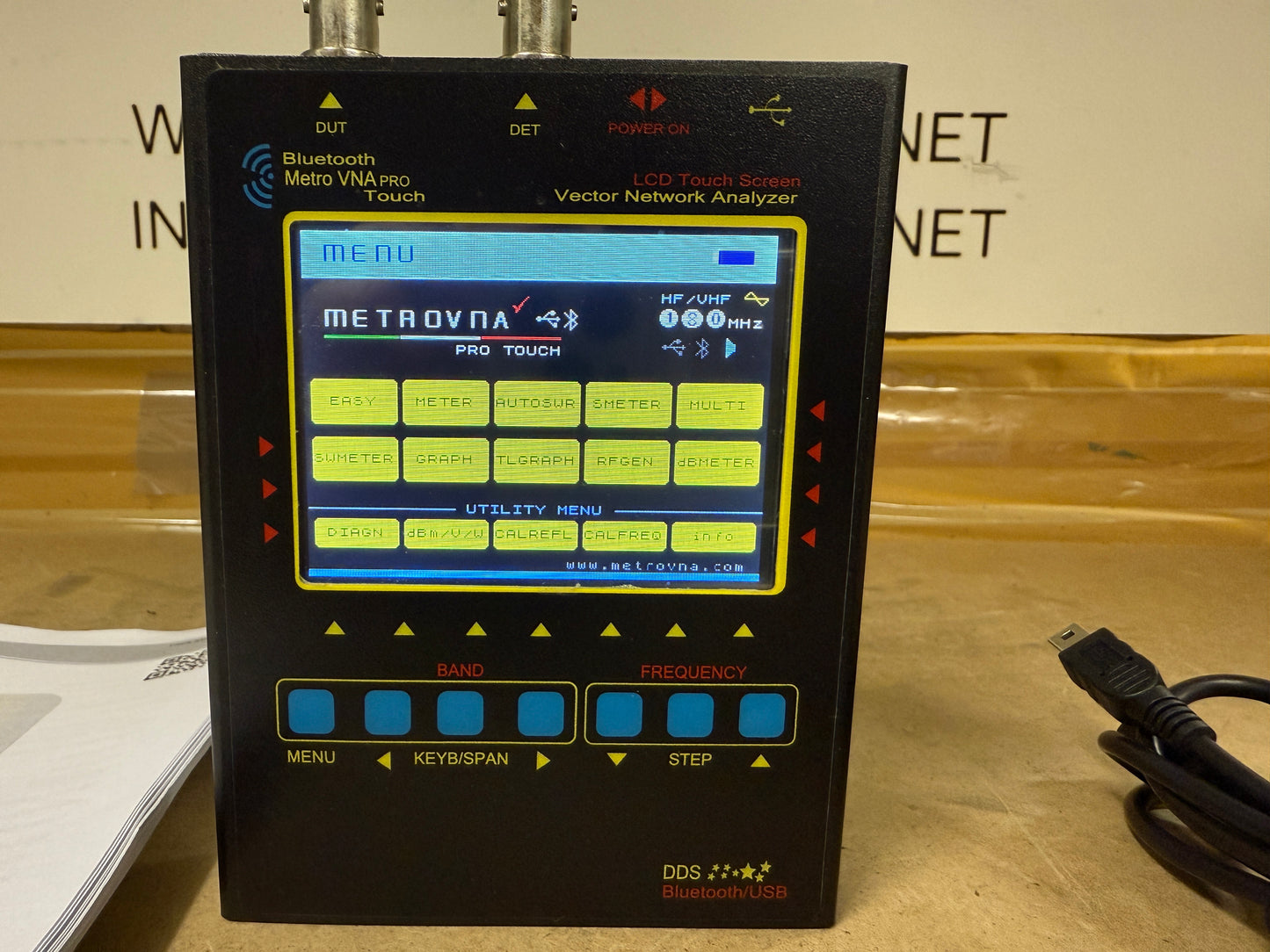 MetroVNA pro deluxe analizzatore di antenna, 1-180 MHz