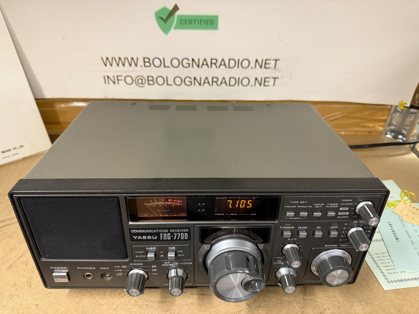 Yaesu frg 7700 + frt 7700 + frv 7700 perfetto