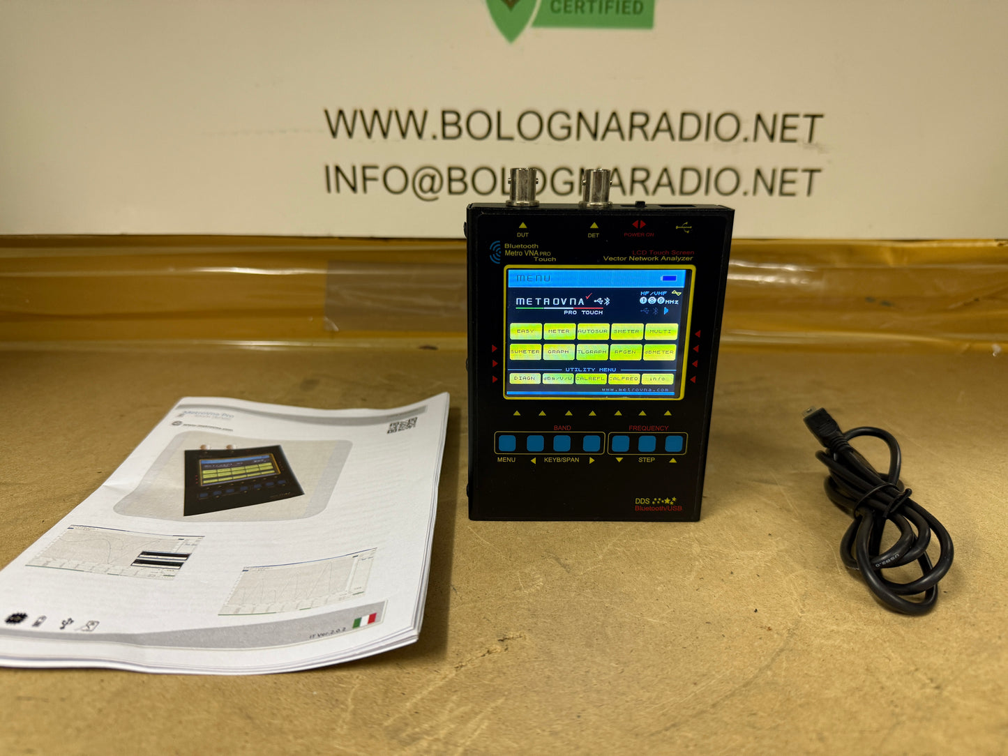MetroVNA pro deluxe analizzatore di antenna, 1-180 MHz