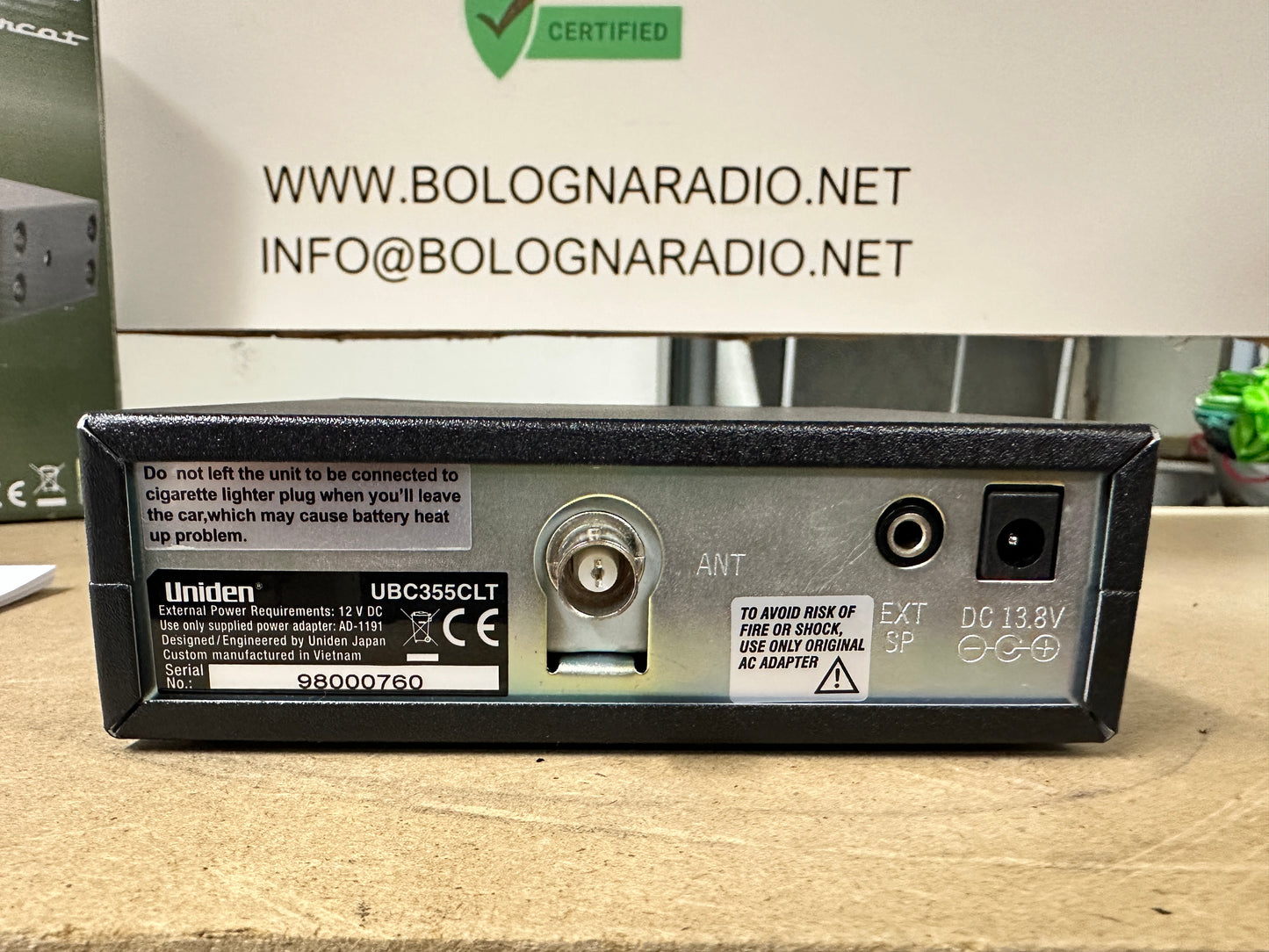 UNIDEN UBC-355CLT RICEVITORE SCANNER