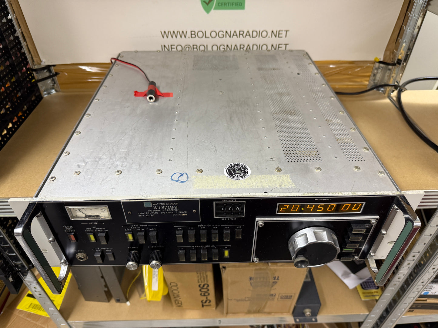 WATKINS JOHNSON WJ-8718-9 Ricevitore 5 Khz a 30 Mhz