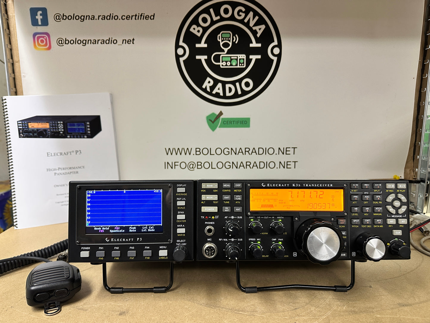 Ricetrasmettitore Elecraft K3 100Watt full set con P3