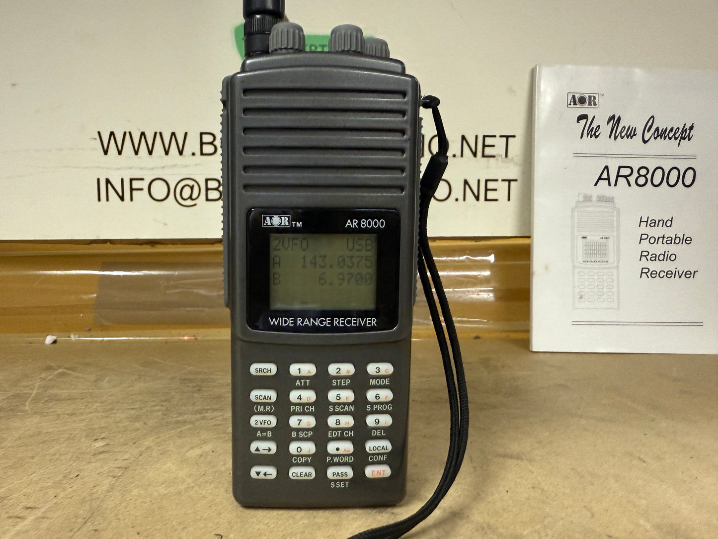Ricevitore aor AR 8000 perfetto Ricevitore scanner 0,5 a 1900 MHz