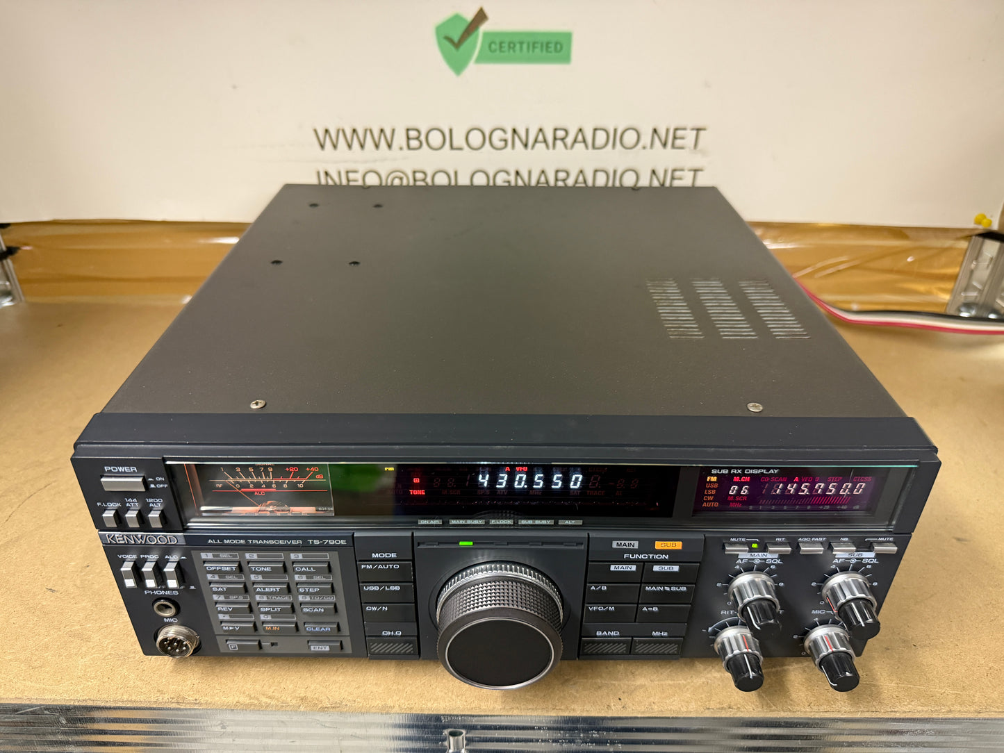 Kenwood TS 790 + toni squelch perfetto