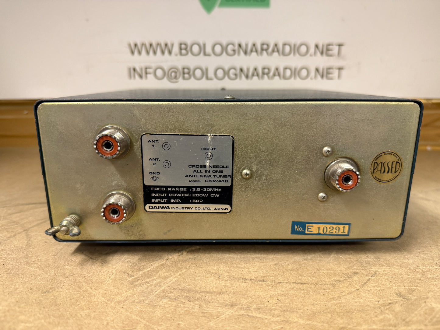 DAIWA CNW 418 ACCORDATORE MANUALE ANTENNA HF 500 WATT PEP
