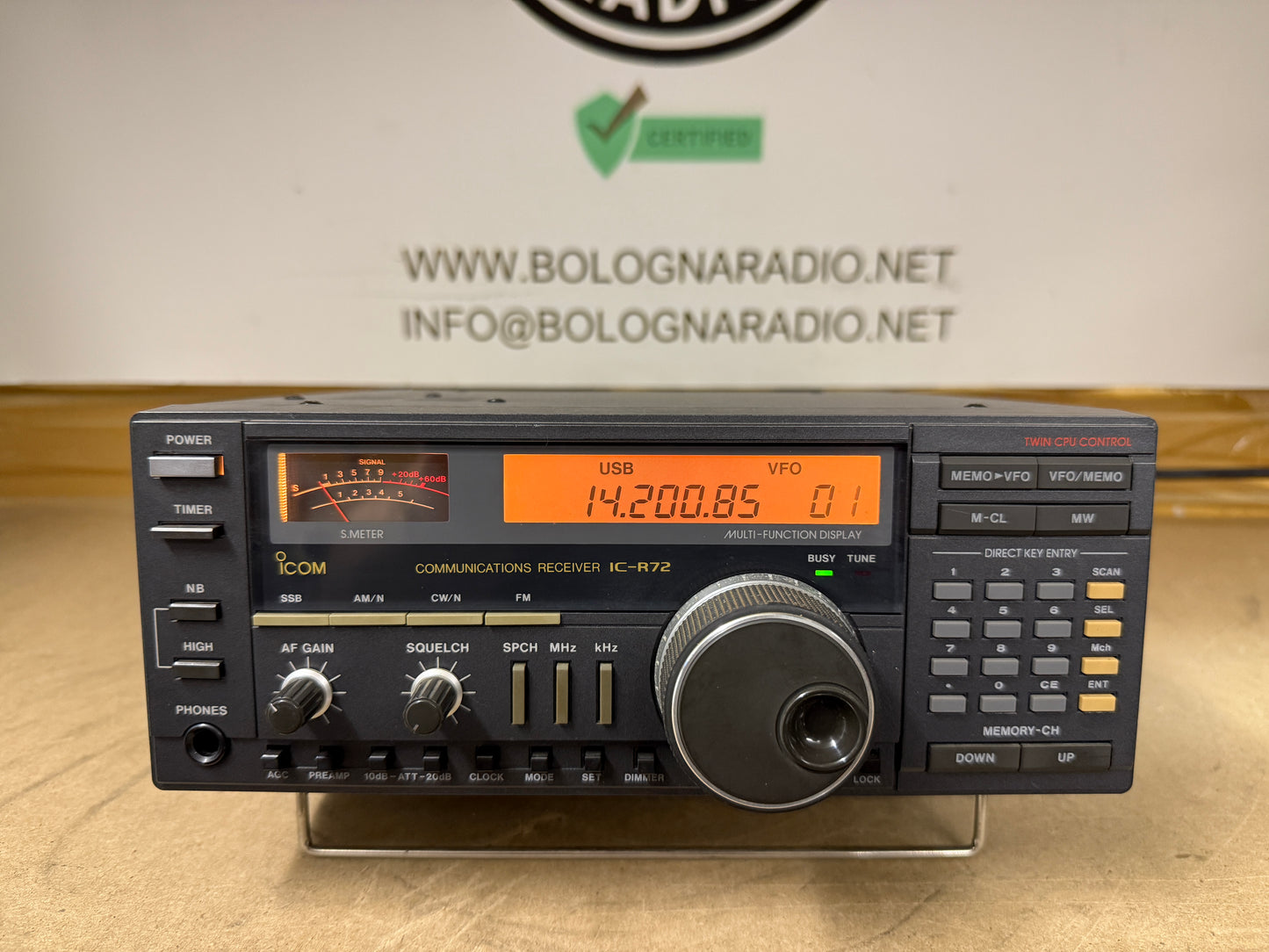 Icom IC R 72 pari al nuovo garanzia 12 mesi