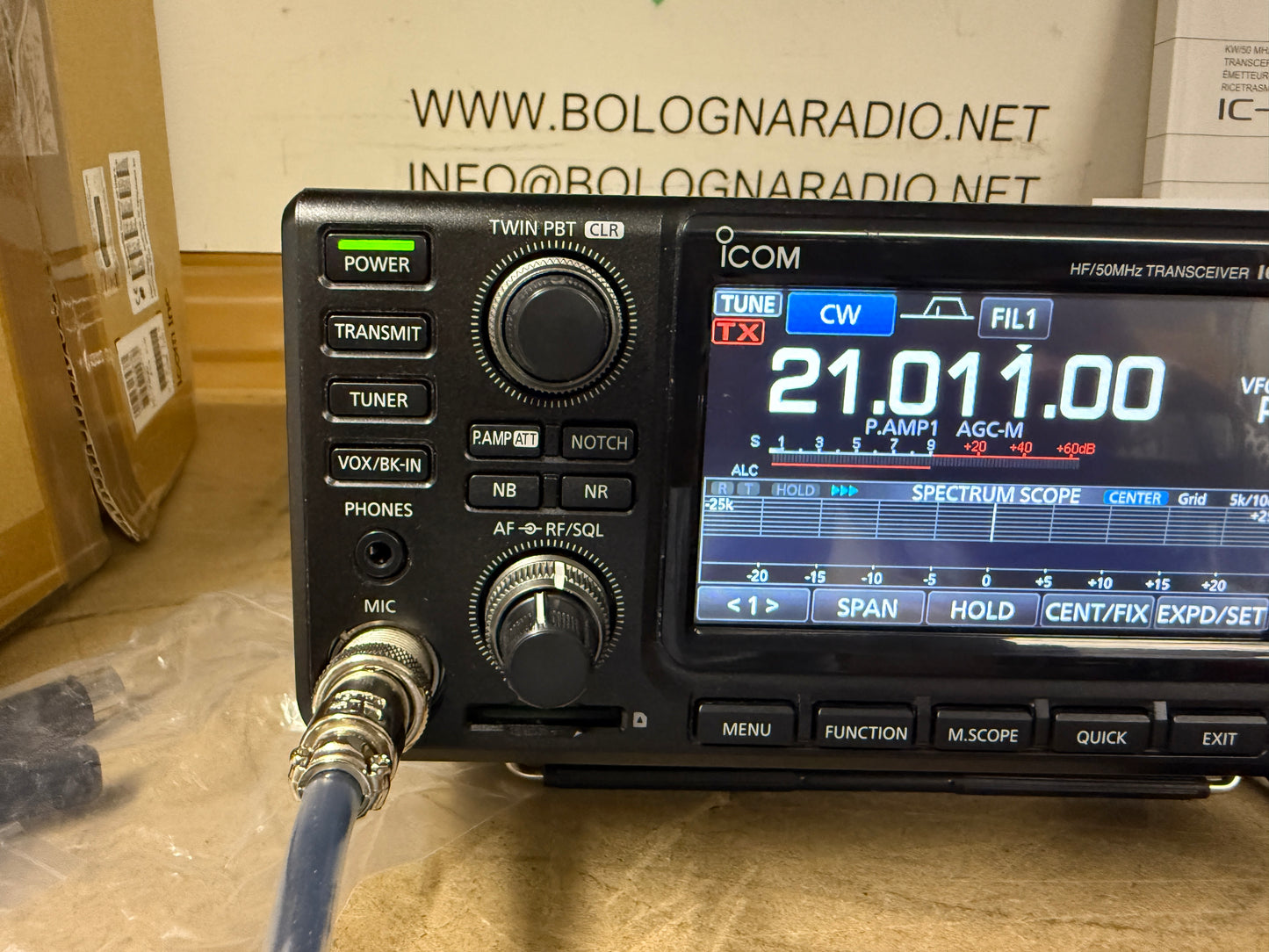 Icom ic 7300 pari al nuovo Garanzia 12 Mesi + IF in/out + maniglie
