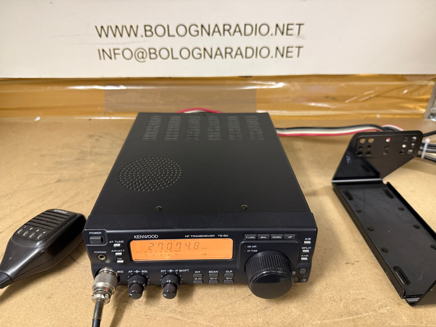 A1 - Kenwood TS 50 + AT 50 + TCXO + Filtro CW + staffa