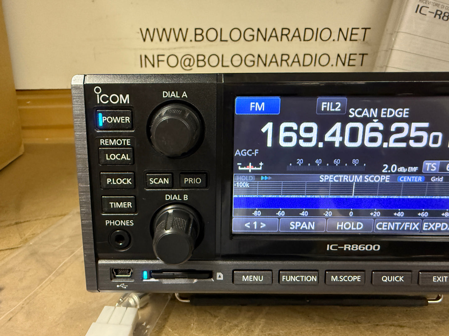 Icom ic r 8600 pari al nuovo Garanzia 12 mesi