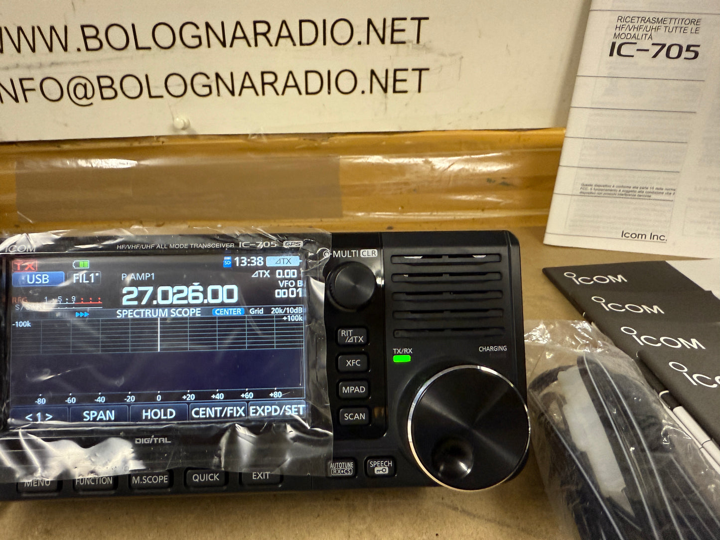 A1 Icom ic 705 Garanzia 12 mesi pari al nuovo full set