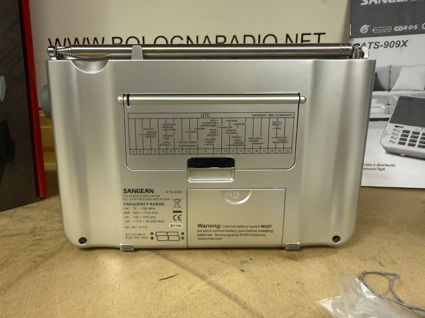Sangean ATS-909X nuovo full set garanzia 12 mei
