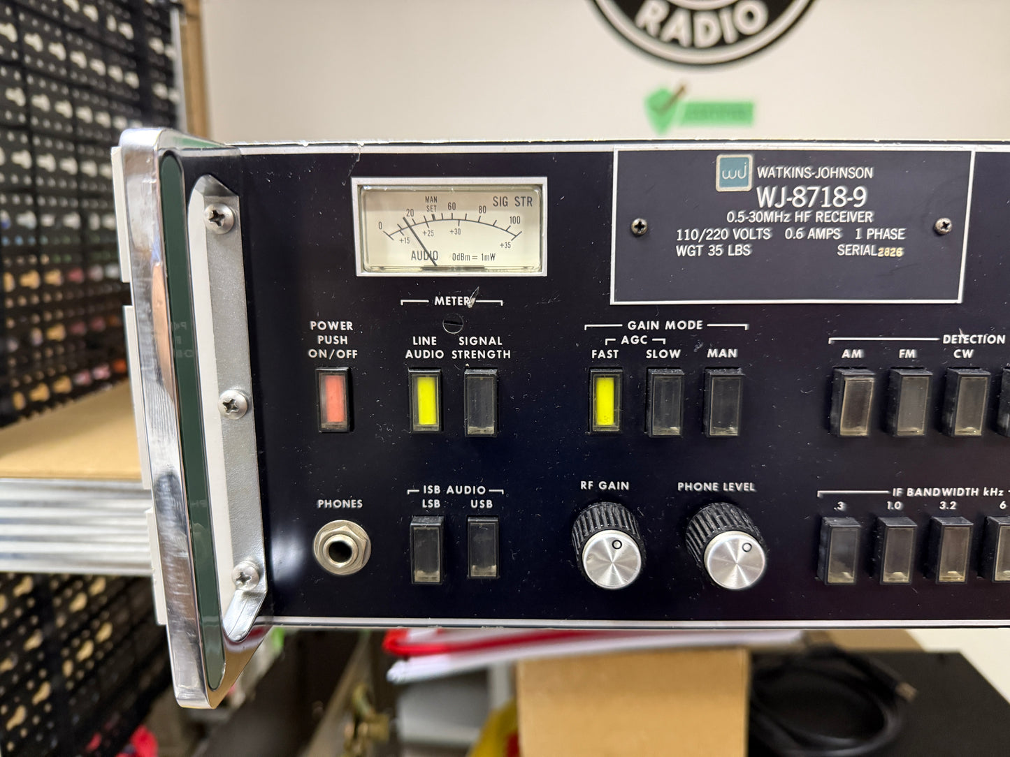 WATKINS JOHNSON WJ-8718-9 Ricevitore 5 Khz a 30 Mhz