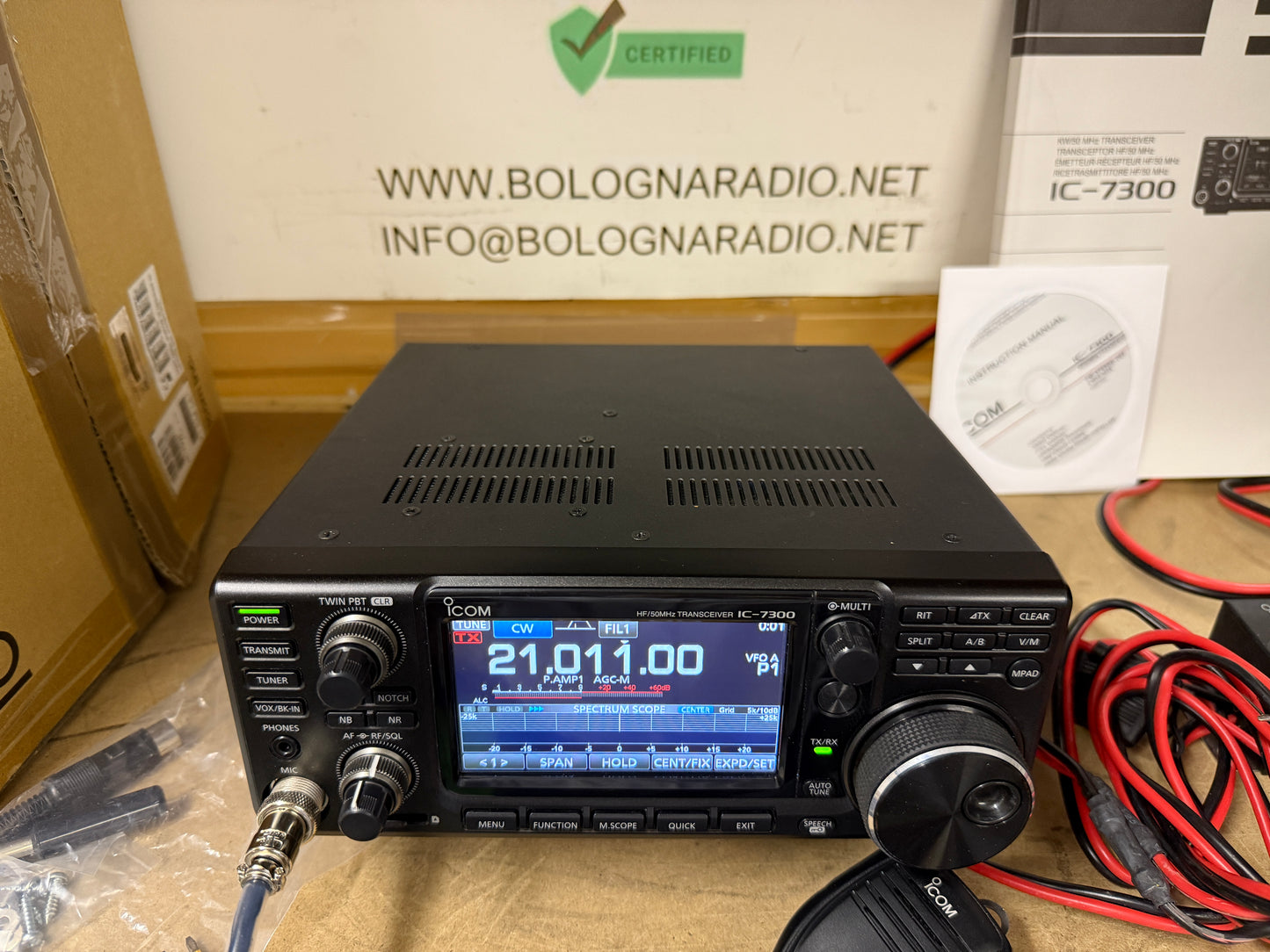 Icom ic 7300 pari al nuovo Garanzia 12 Mesi + IF in/out + maniglie