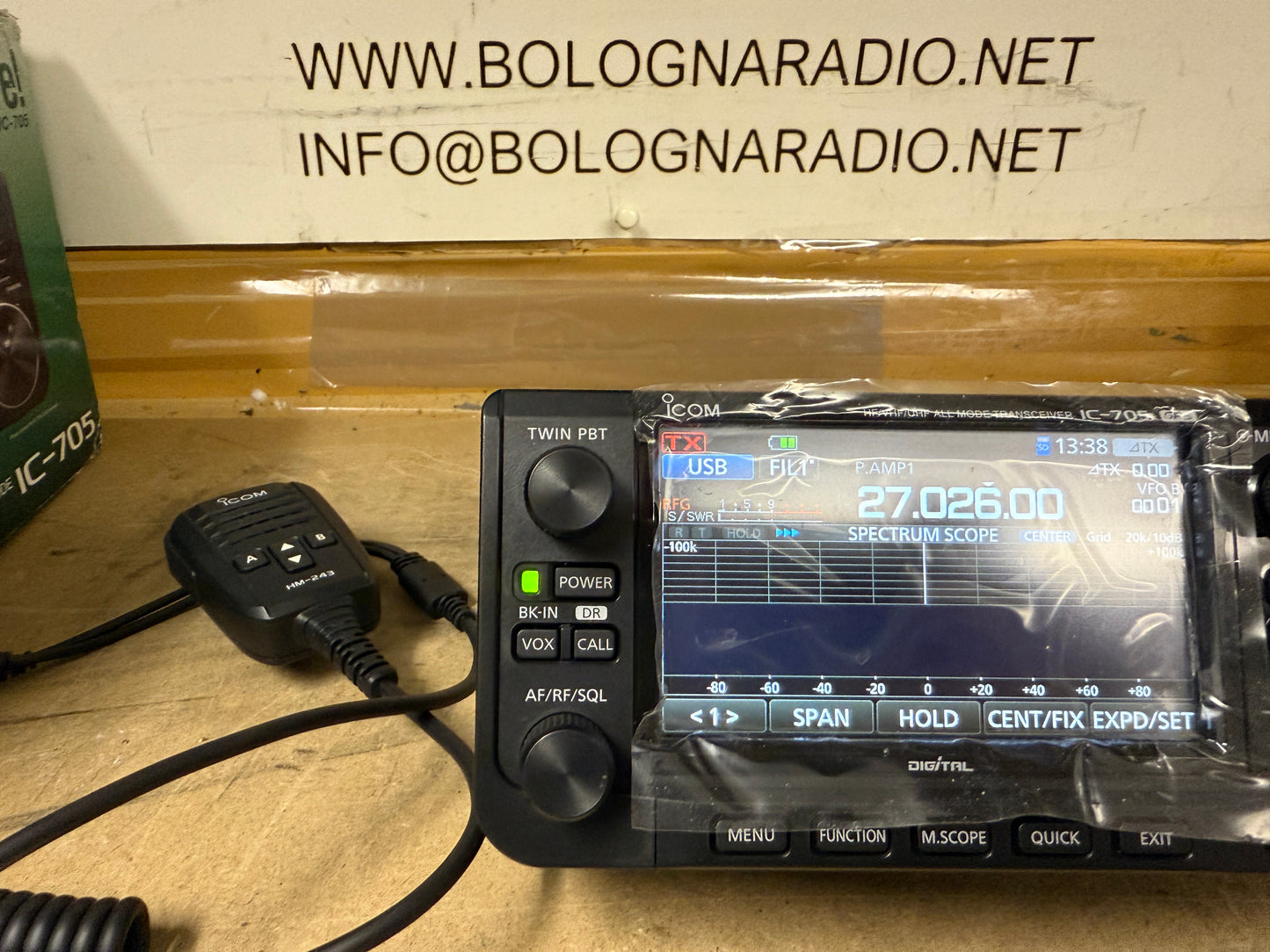 A1 Icom ic 705 Garanzia 12 mesi pari al nuovo full set