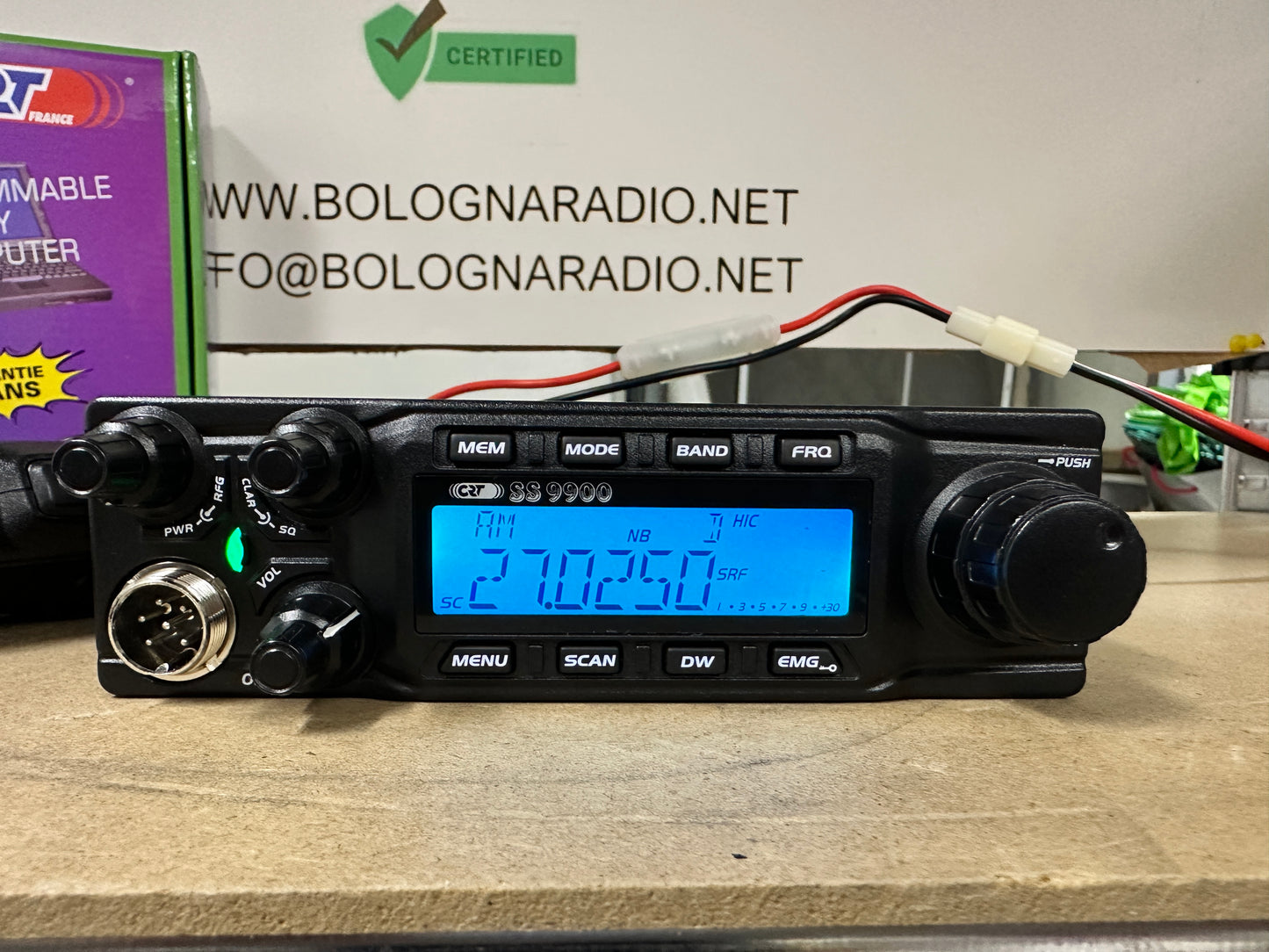 Ricetrasmettitore CRT SS 9900 24/30 MHz con Toni CTCSS/DCS NUOVO