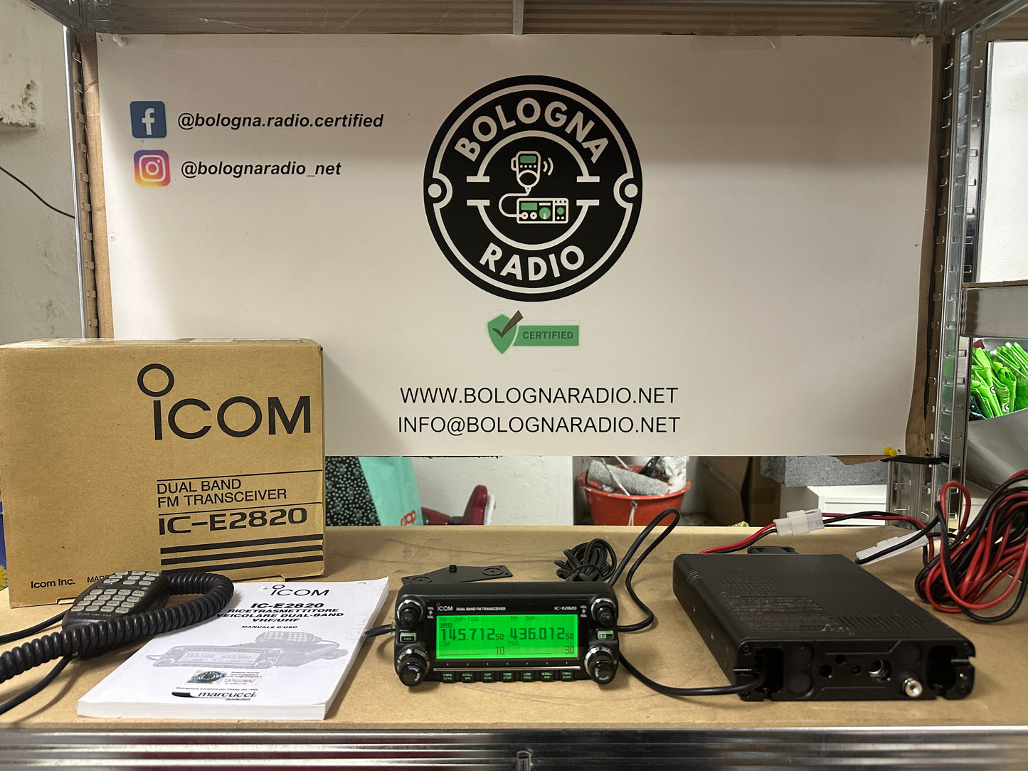 Icom IC-E 2820 perfetto full set