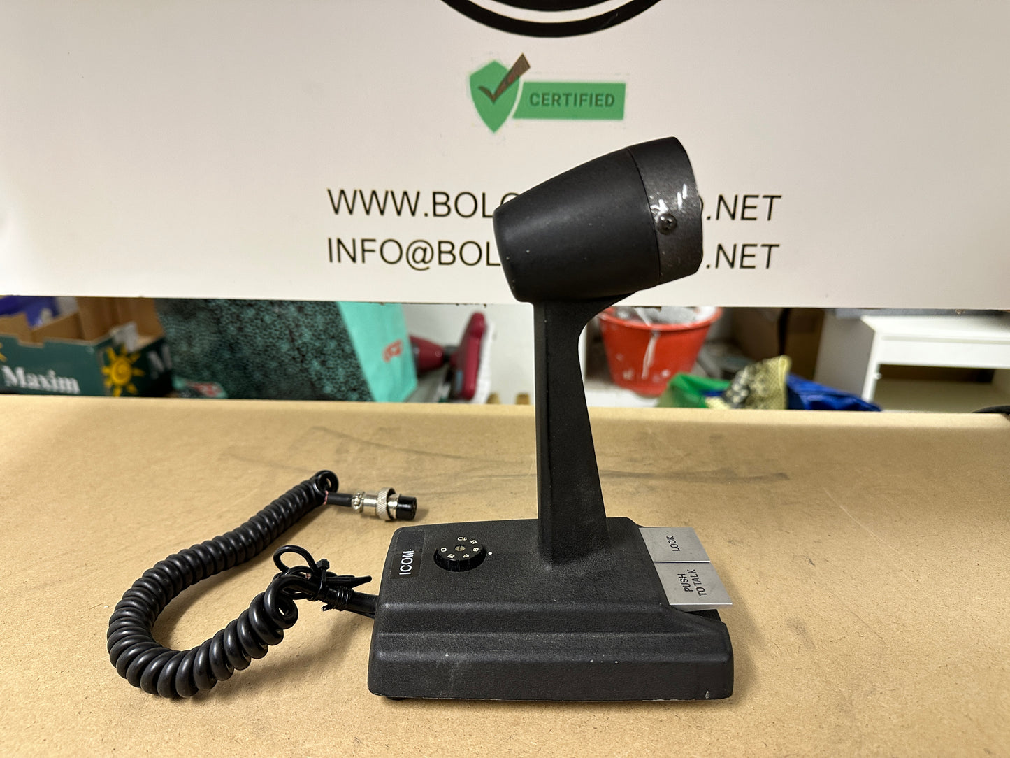 SBE Microfono Preamplificato da Tavolo per Radio CB HF/VHF/UHF