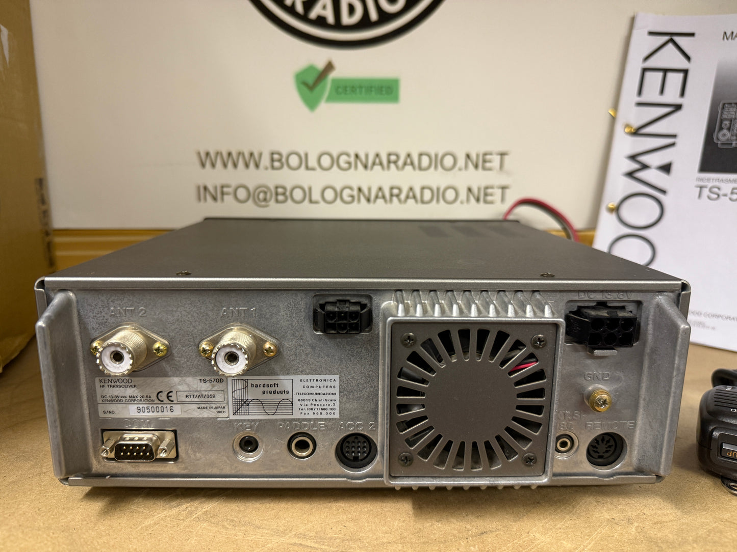 Kenwood TS-570D + filtro ssb 1.8 khz + imballo garanzia 12 mesi
