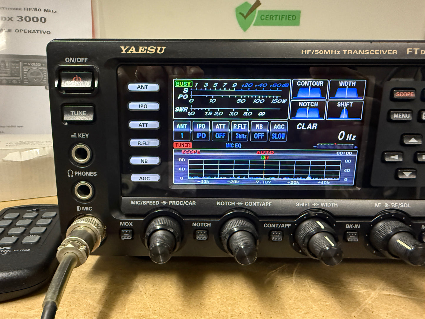 Yaesu FT 3000D pari al nuovo full set