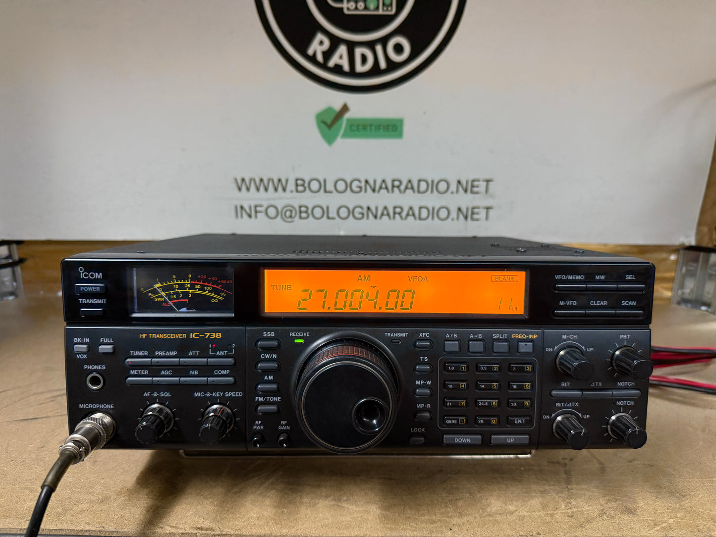 Icom ic 738 100 watt perfetto Garanzia 12 Mesi
