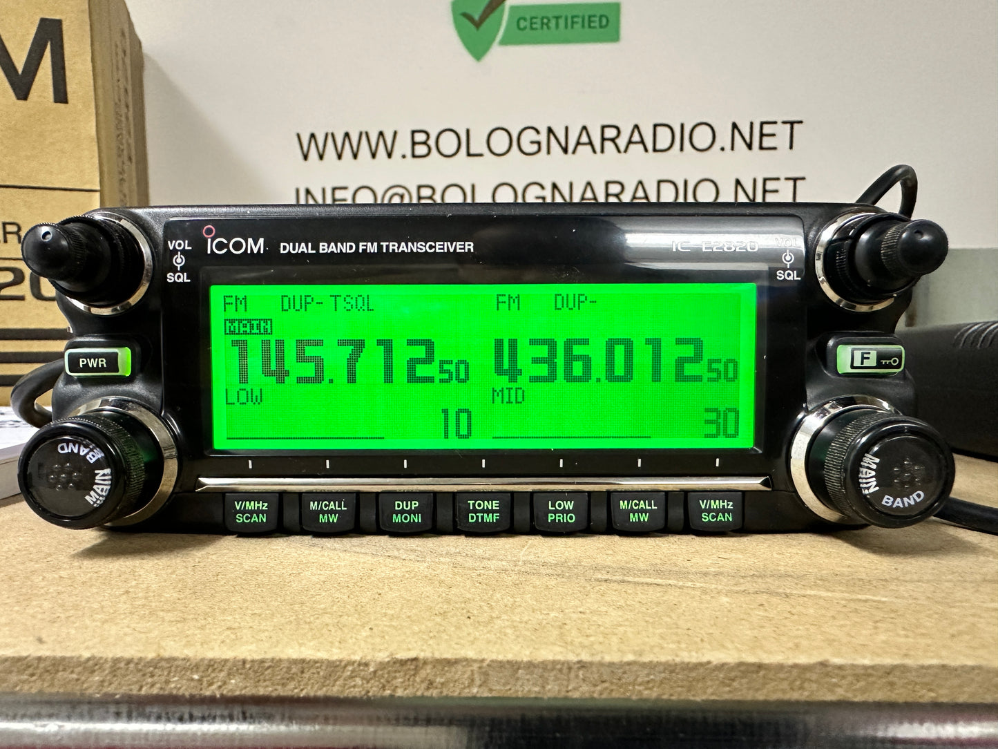 Icom IC-E 2820 perfetto full set