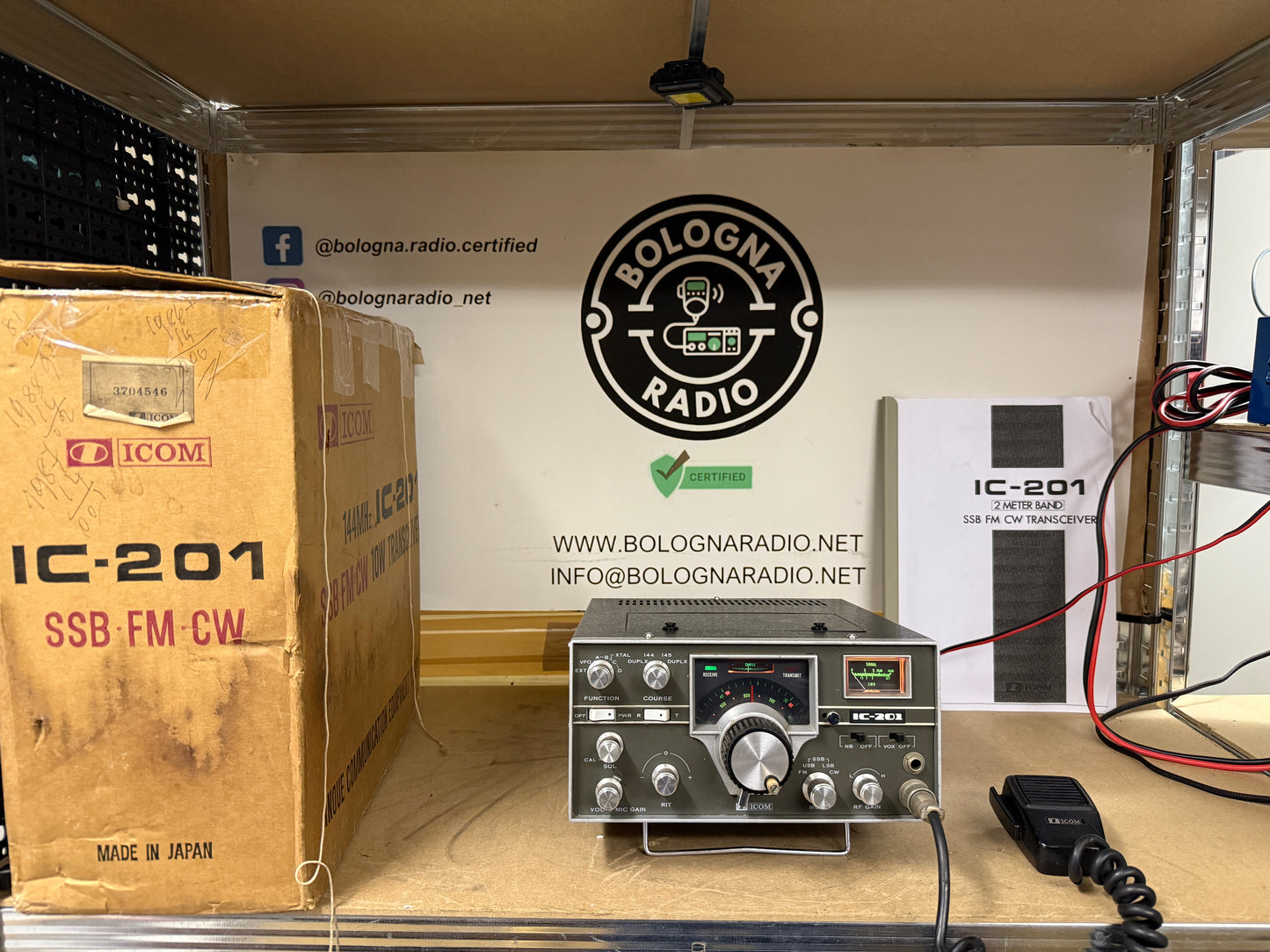 Icom ic 201 perfetto imballo originale garanzia 12 mesi