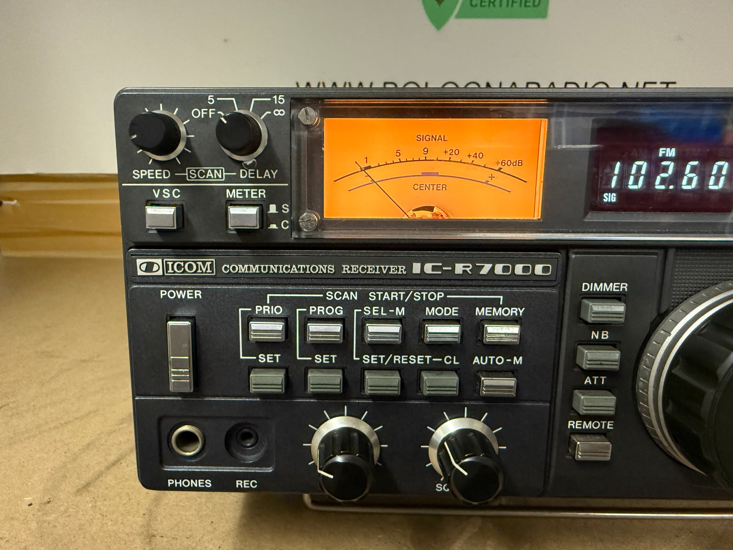 Icom ic r7000 revisionata perfetta
