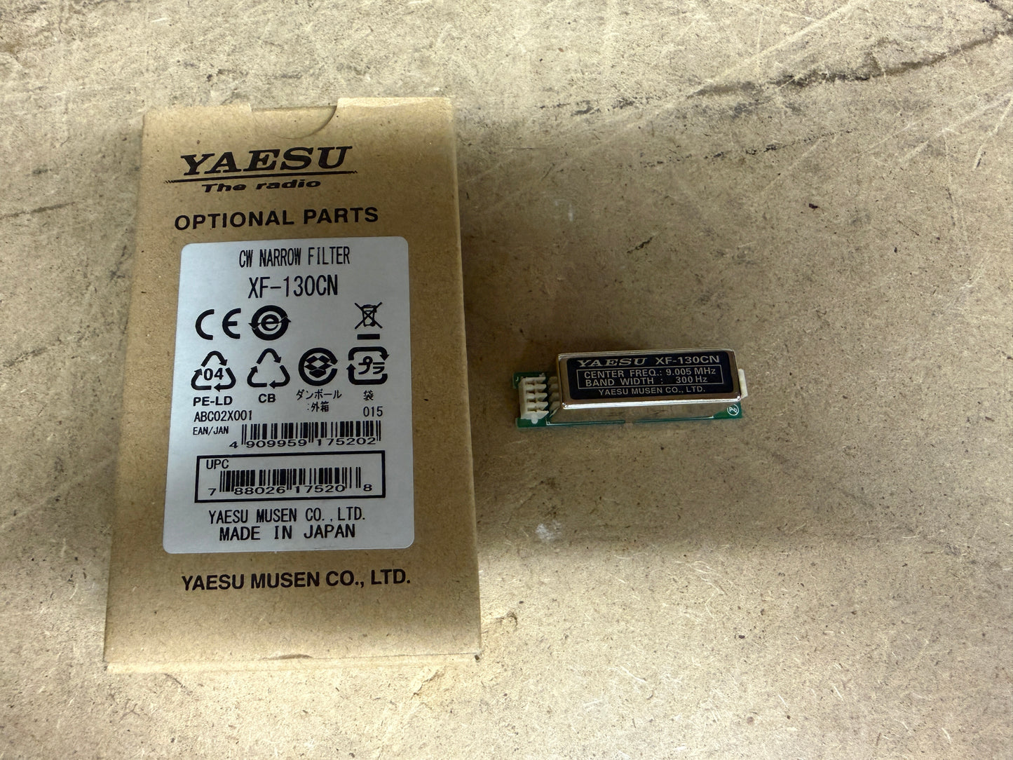 Yaesu XF-130CN filtro stretto CW