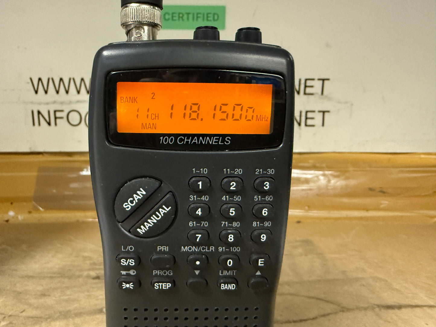 Albrecht AE 77H scanner banda aeralea