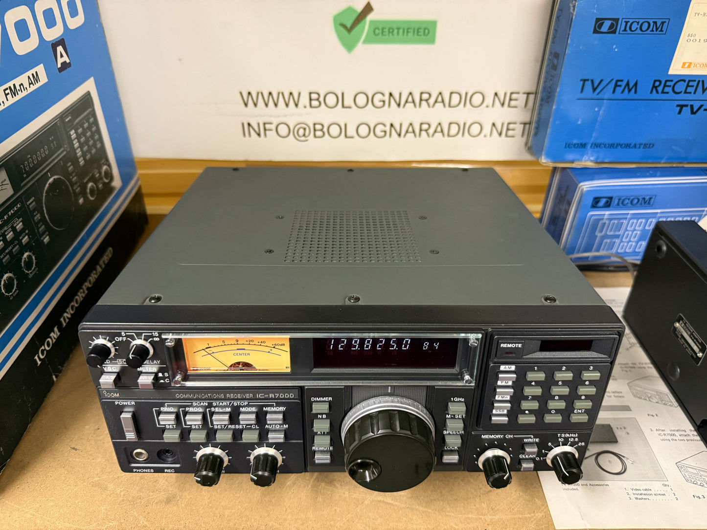 Icom ic r 7000 pari al nuovo + imballo + RC12 + TV R7000 garanzia 12 mesi
