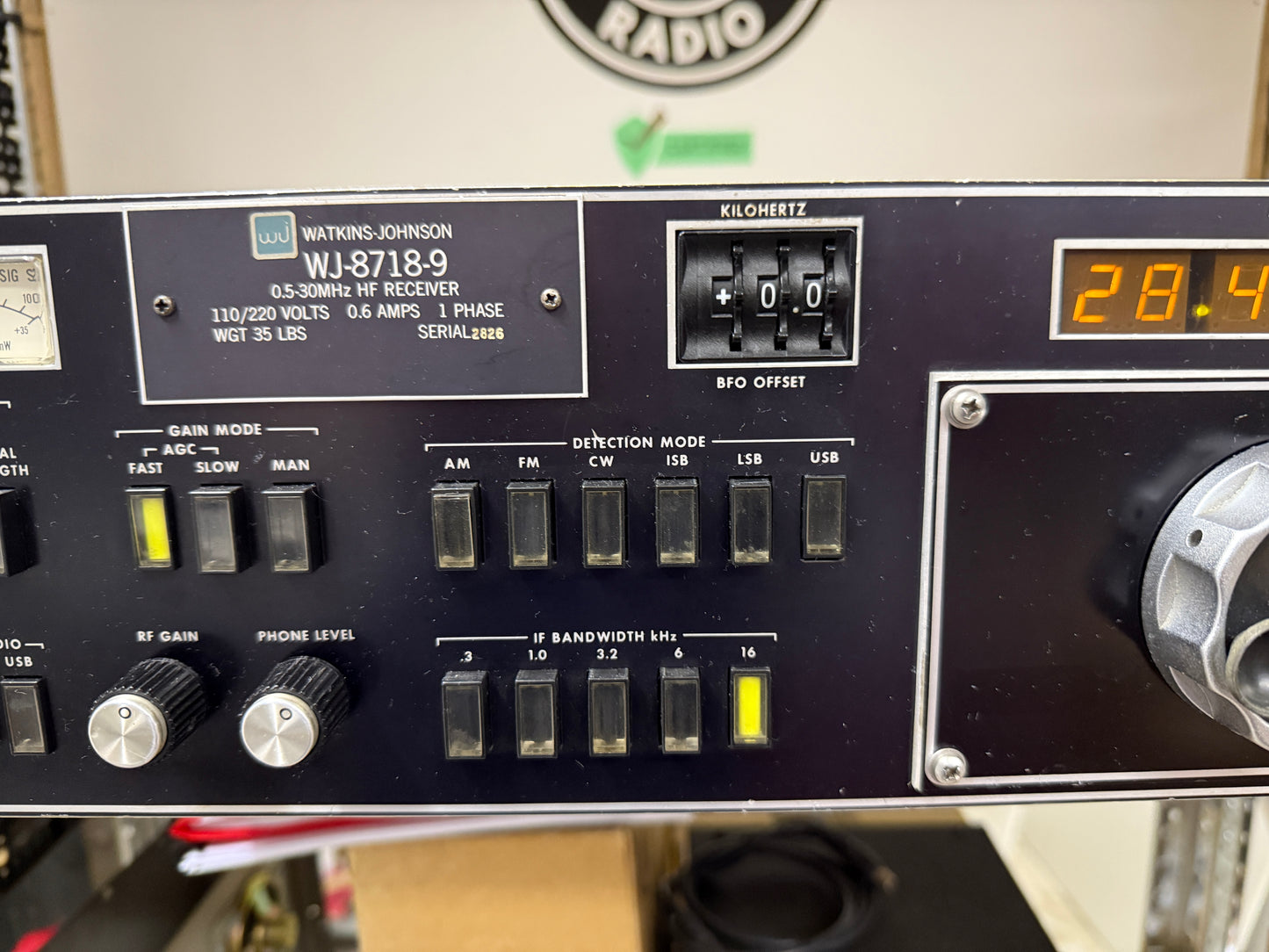 WATKINS JOHNSON WJ-8718-9 Ricevitore 5 Khz a 30 Mhz