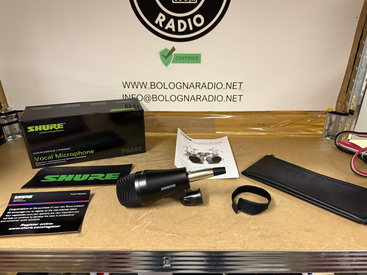 Microfono SHURE PGA52 nuovo