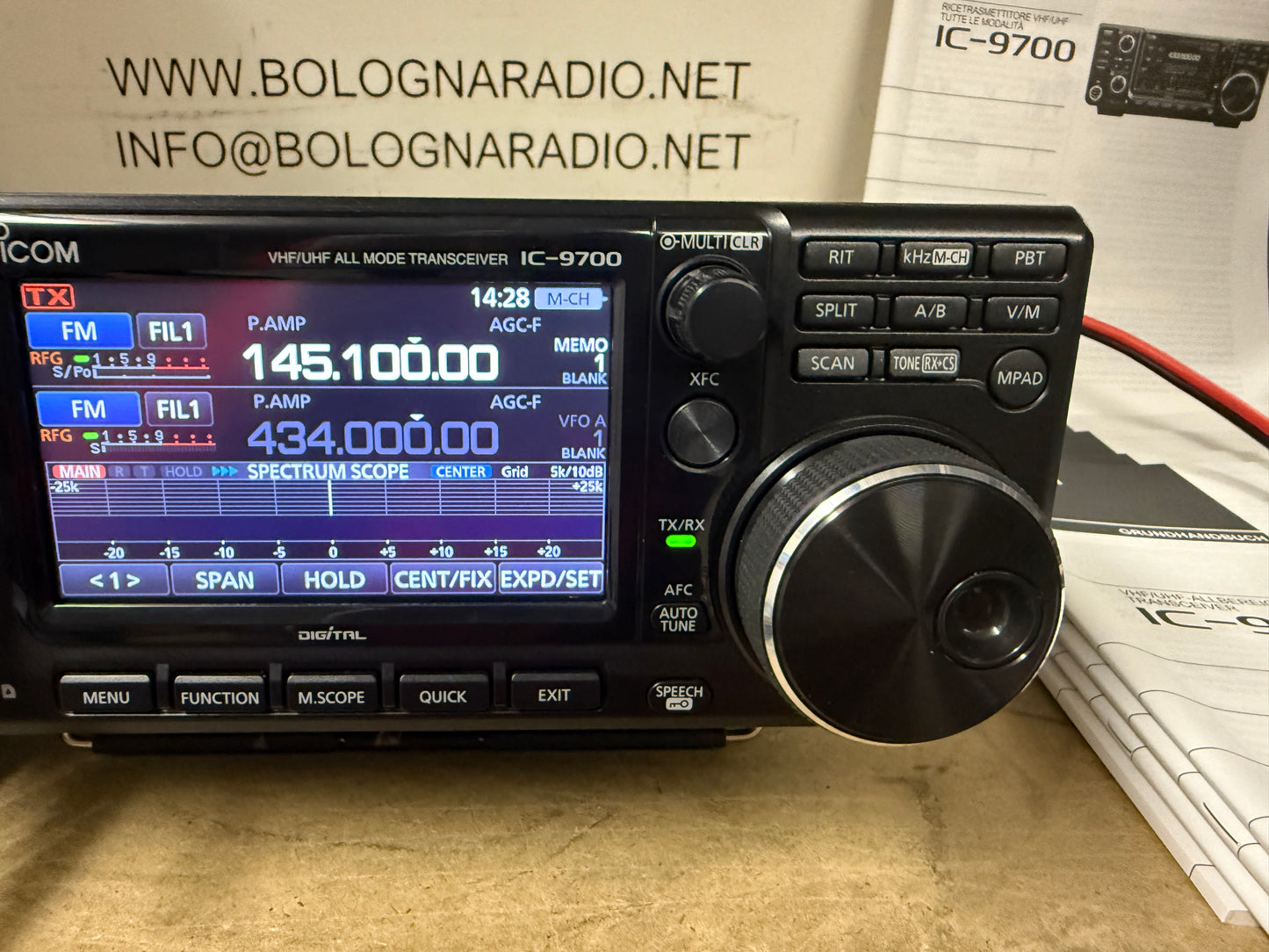 Icom ic 9700 pari nuovo completo garanzia 12 mesi