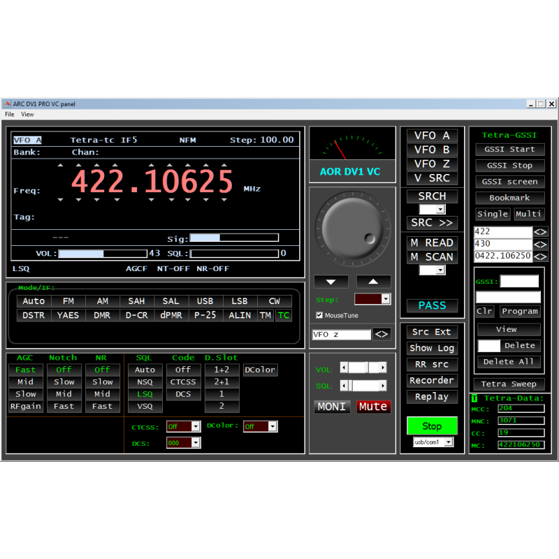 SOFTWARE ARC DV1 PRO PER AOR DV 1