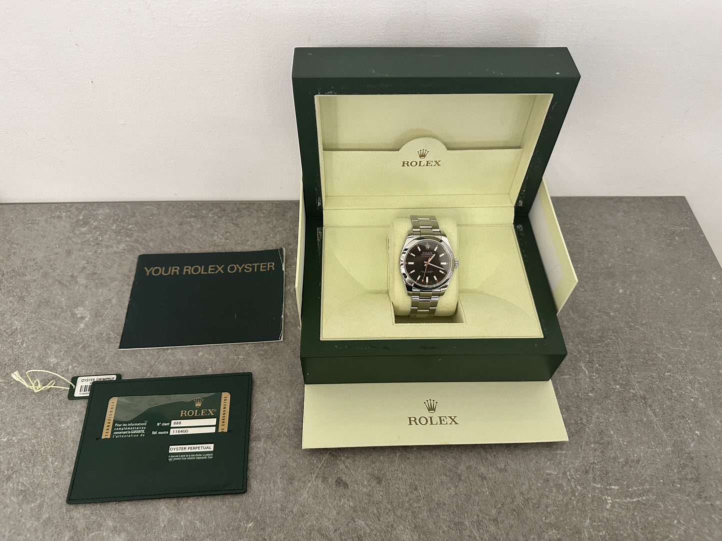 Rolex 116400 Milgauss Full Set