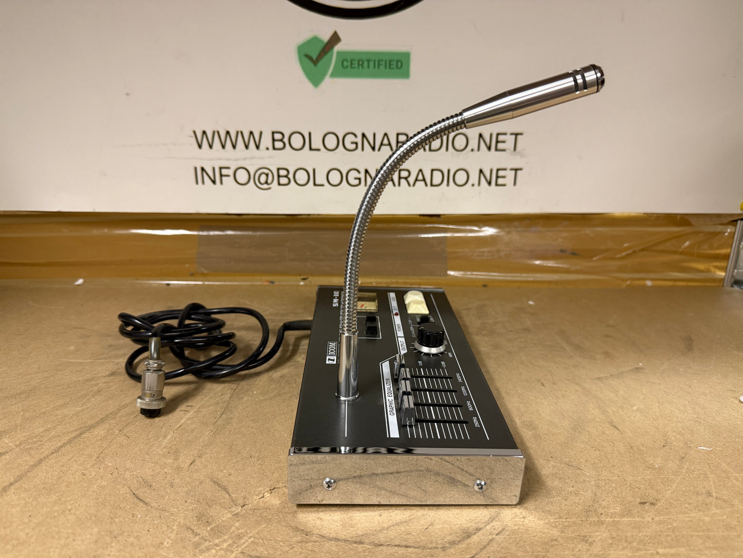Icom sm 10 microfono con equalizzatore