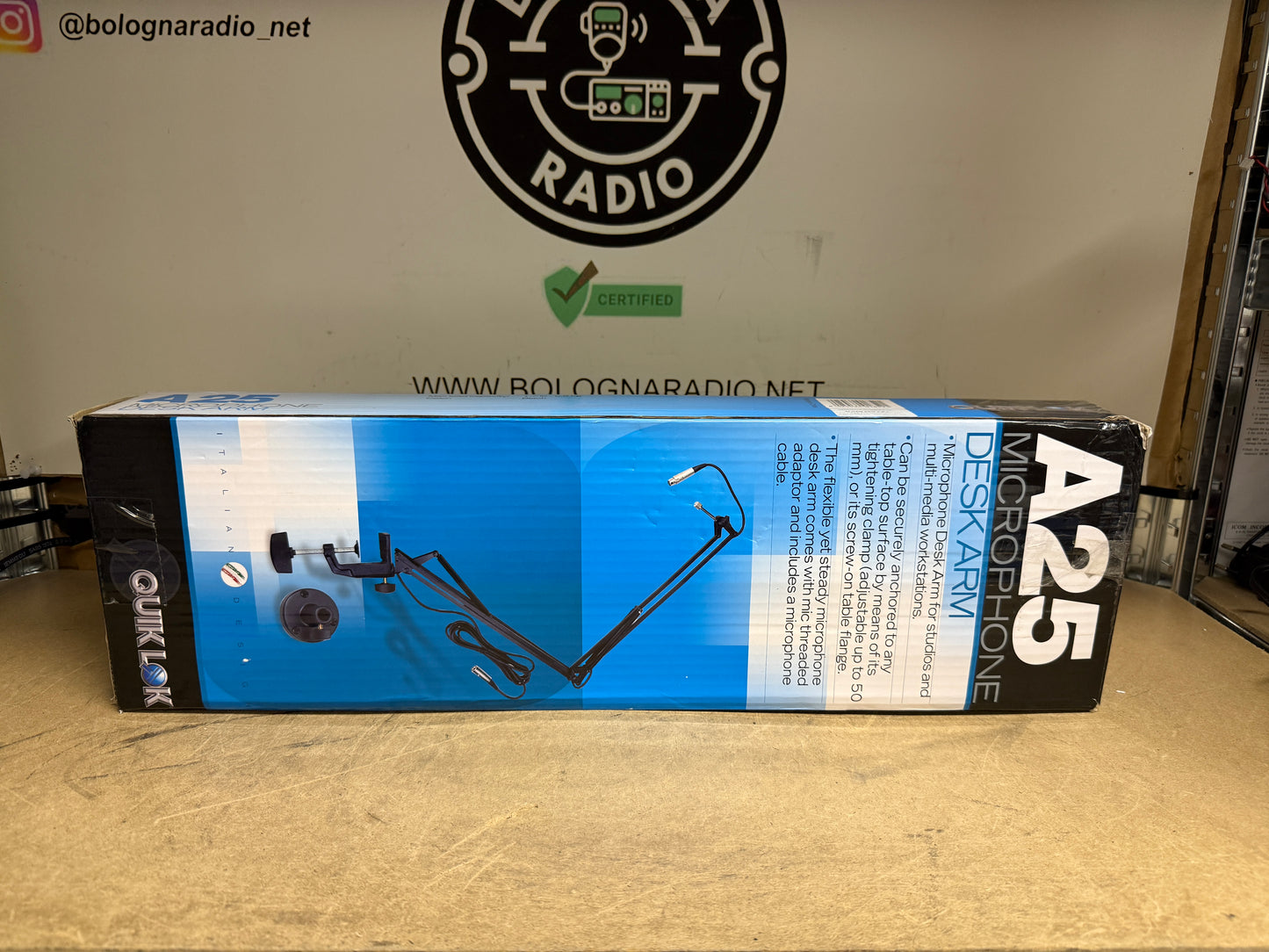QUIK LOK A/25 BK SUPPORTO PER MICROFONO SNODABILE