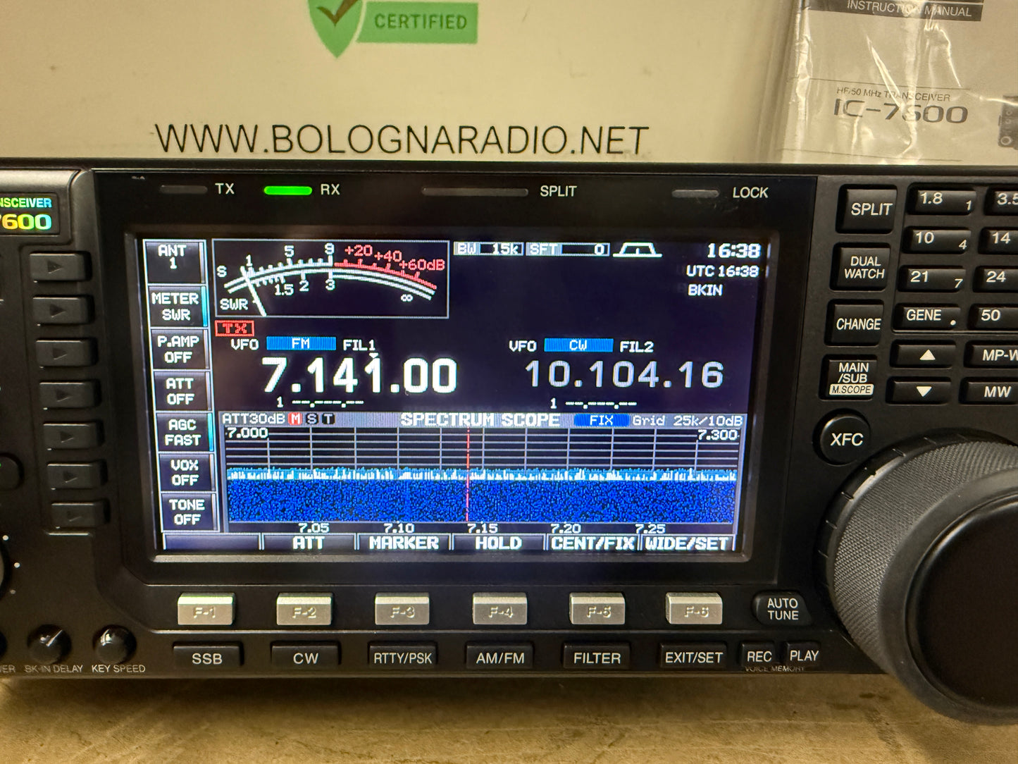 Icom ic 7600 full set pari al nuovo Garanzia 12 Mesi