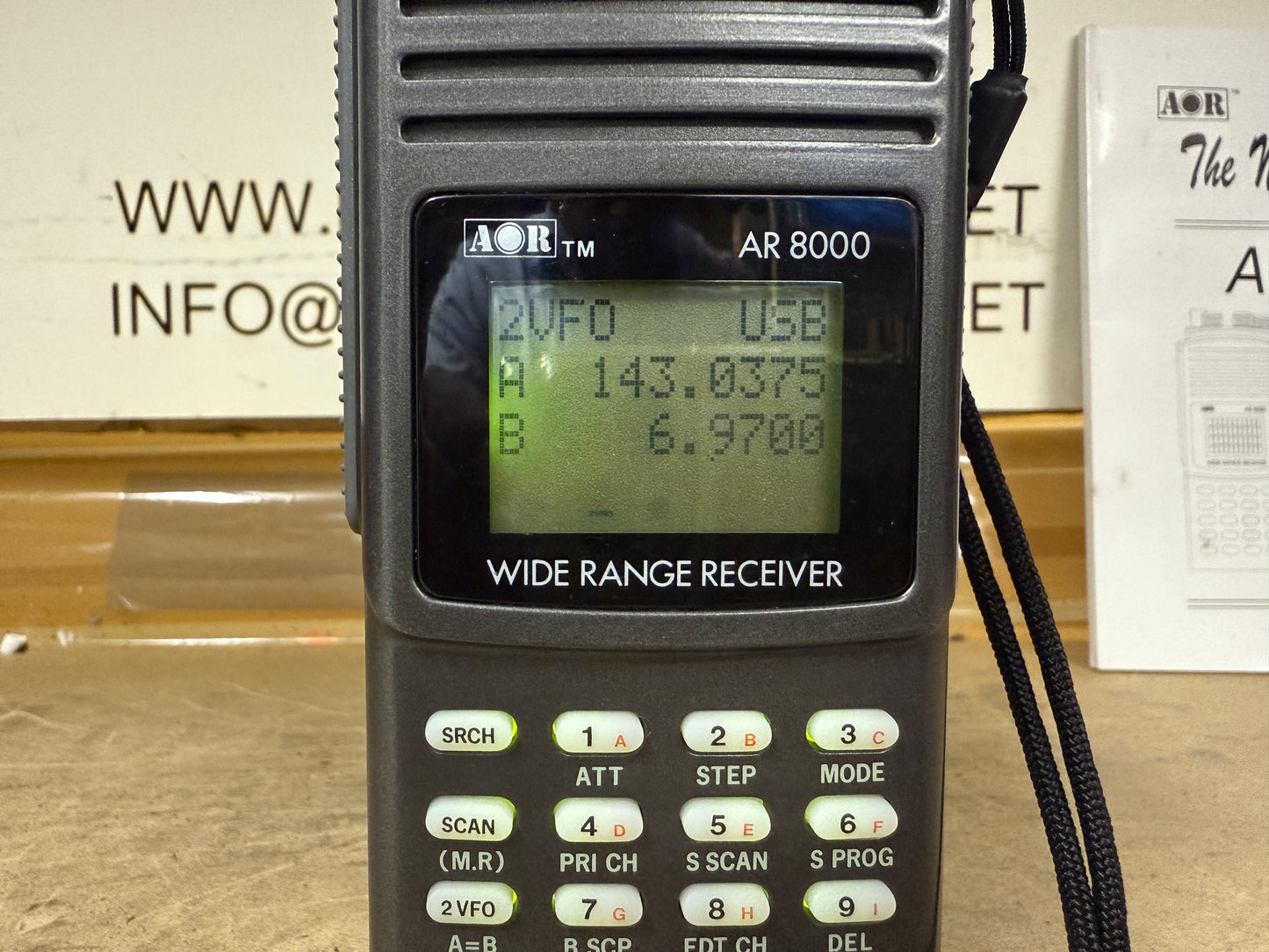 Ricevitore aor AR 8000 perfetto Ricevitore scanner 0,5 a 1900 MHz