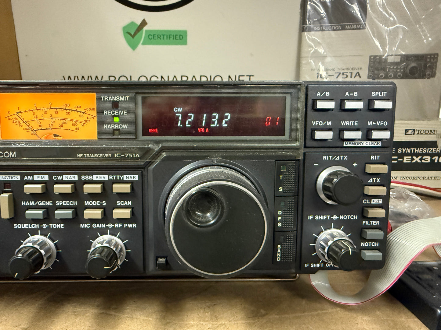 A1 - Icom IC 751 A + ex310 + rc10 + imballo pari al nuovo
