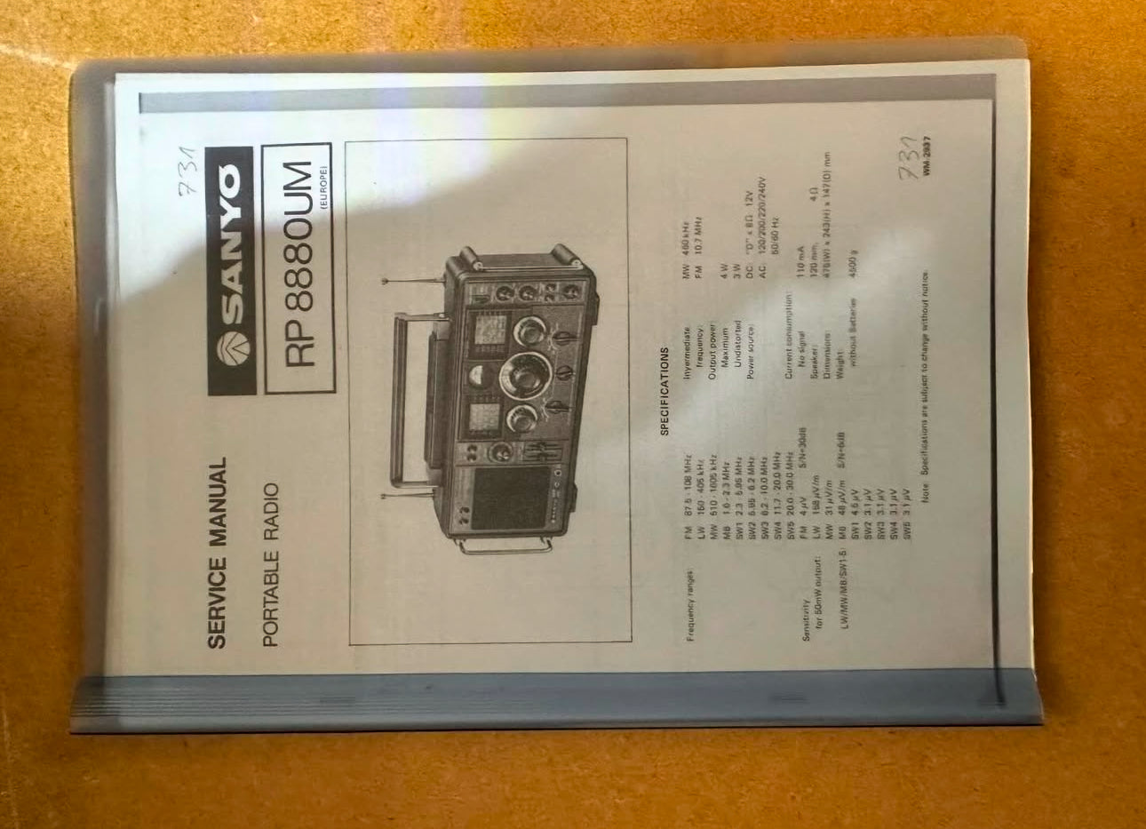 Ricevitore Sanyo RP8880UM