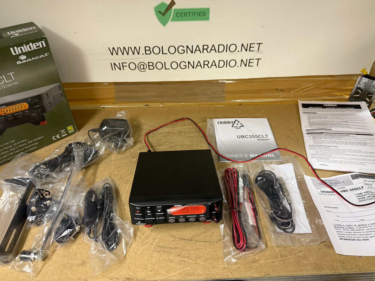 Uniden UBC 355 CLT pari al nuovo