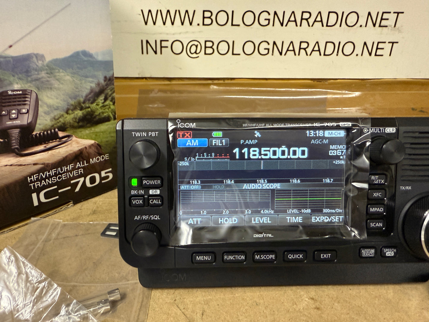 Icom ic 705 pari al nuovo full set garanzia 12 mesi